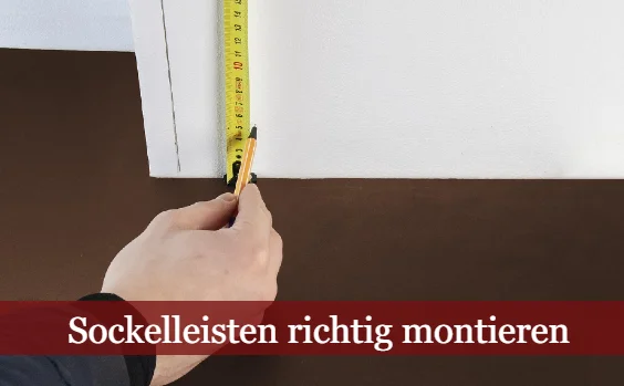 Ausmessen einer Sockelleiste