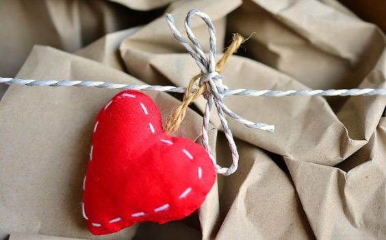 Verpackung mit Herz