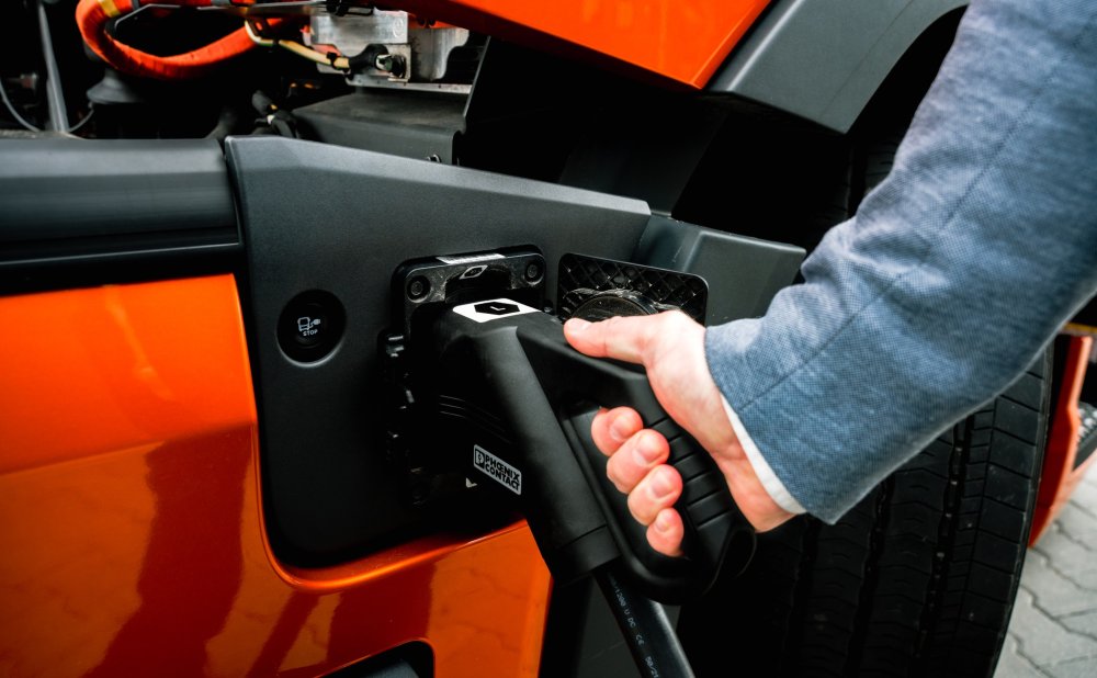 Auto wird geladen