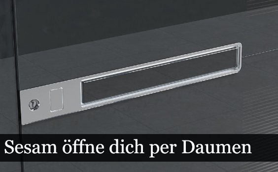 Haustür mit Fingerprint