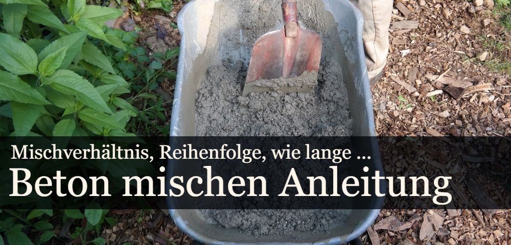 Beton in Schubkarre